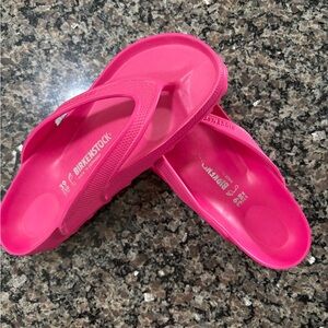 Birkenstock Hot Pink EVA Slide Sandals. Size 8. (39)
